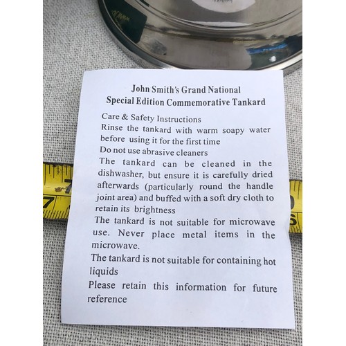 207 - John Smith’s metal tankard commemorating the Grand National 2007.