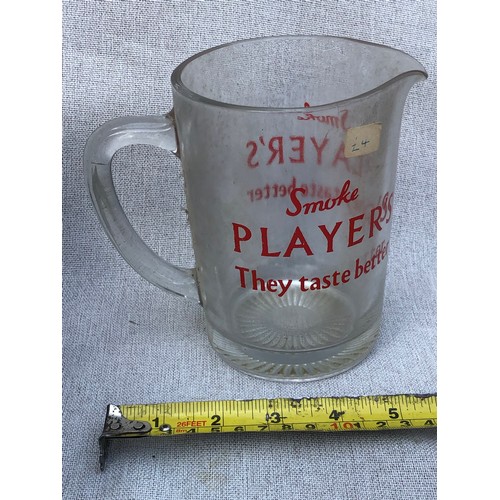 211 - Player’s They taste better glass jug.