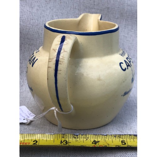 216 - Have a Capstan, they are made to make friends jug by Bovey Pottery.