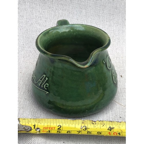 235 - C&C Cantrell & Cochrane's Ginger Ale green pottery jug.