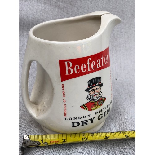 245 - Beefeater London distilled dry gin jug by Wade.