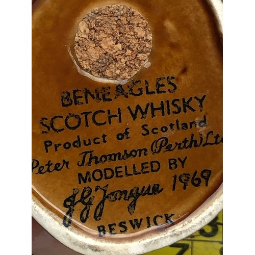 266 - Beneagles Scotch Whisky miniature bottle modelled by G G Tongue for Wade