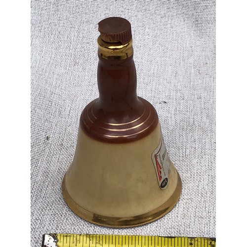 268 - Bell’s blended Scotch whisky bell shape decanter. Damage to plastic part of stopper