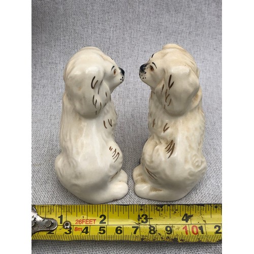 316 - Pair of Beswick Staffordshire dogs.