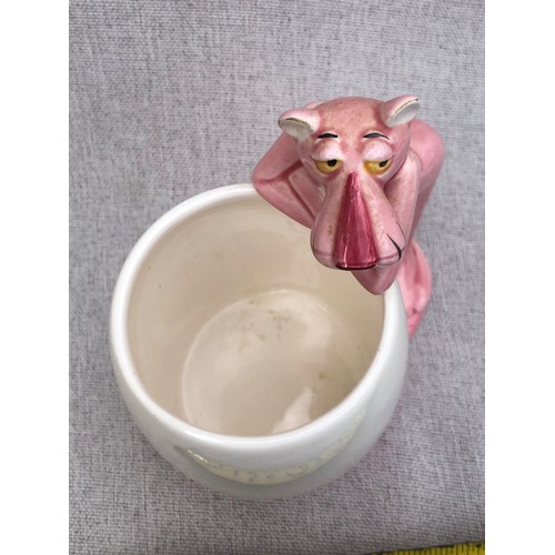 320 - Pink panther mug made in Japan.