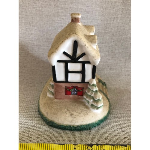 326 - Coalport Christmas Lodge. Limited edition No. 1590 of 2000 Modelled by Jenny Oliver.