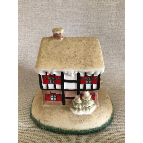 326 - Coalport Christmas Lodge. Limited edition No. 1590 of 2000 Modelled by Jenny Oliver.