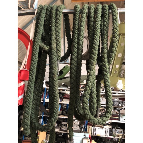 4 - MOD - 60' Green Helicopter towing rope. 2 shown in the picture but sold separately.