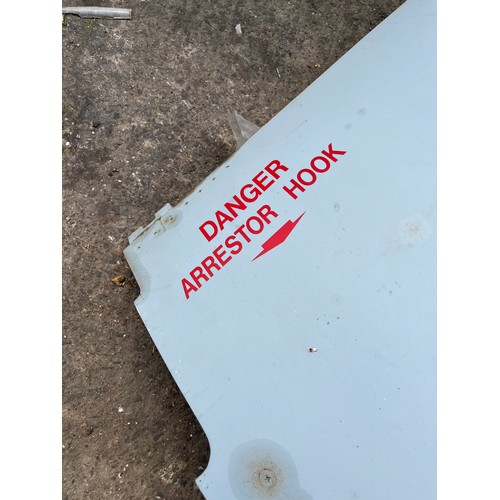 28 - MOD - engine bay door panel with fire access for Tornado GR.4 fighter in serviceable condition