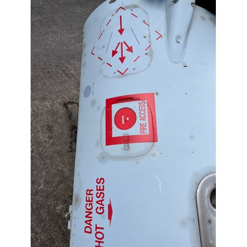 28 - MOD - engine bay door panel with fire access for Tornado GR.4 fighter in serviceable condition