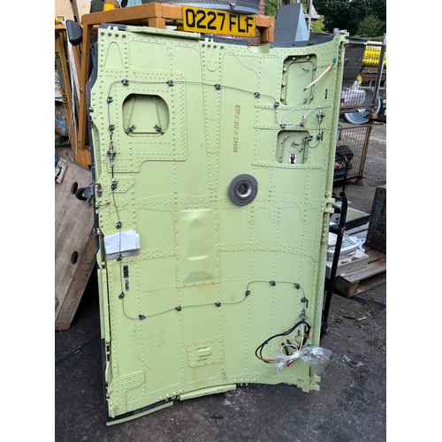 28 - MOD - engine bay door panel with fire access for Tornado GR.4 fighter in serviceable condition