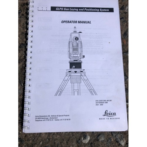 47 - MOD - Leica GLPS Gun Laying and Positioning System with spares and accessories as pictured. Working ... 