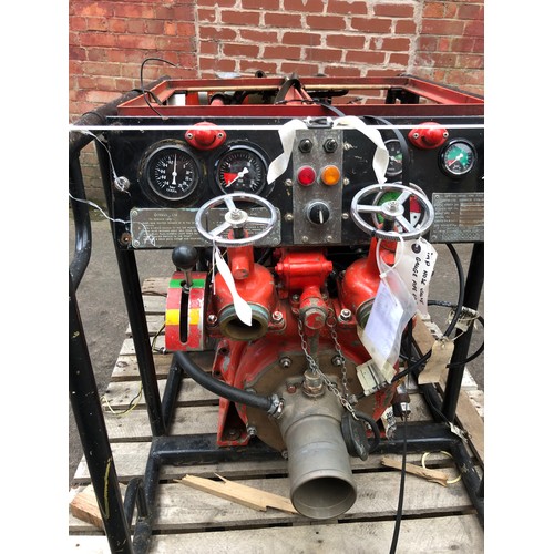 130 - MOD - Large water fire pump with Ford 4 cylinder diesel engine. Declared as mendable which seems rea... 