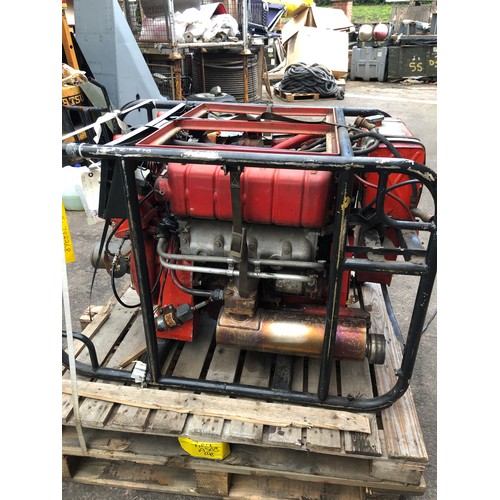 130 - MOD - Large water fire pump with Ford 4 cylinder diesel engine. Declared as mendable which seems rea... 