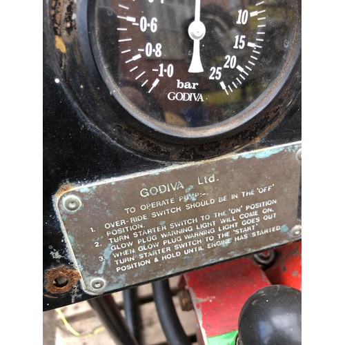 130 - MOD - Large water fire pump with Ford 4 cylinder diesel engine. Declared as mendable which seems rea... 