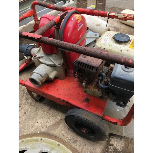 131 - MOD - Petrol water fire pump for spares or repair.