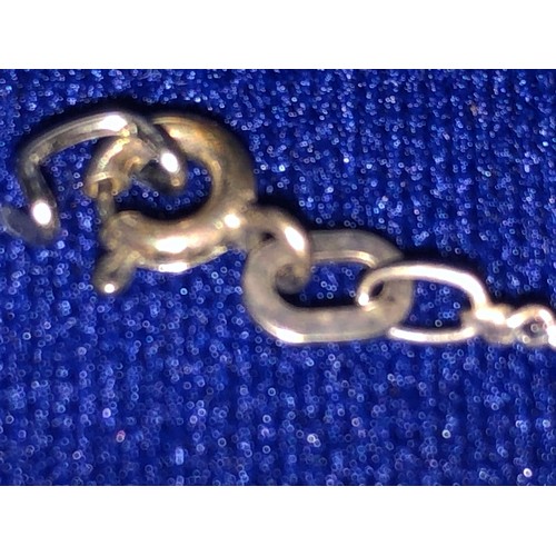 673 - Silver butterfly bracelet marked MM .925