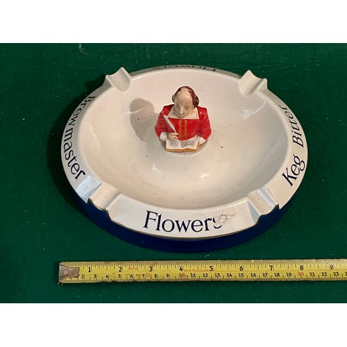 314 - Carlton Ware Flowers Brewmaster Keg Beer Ashtray