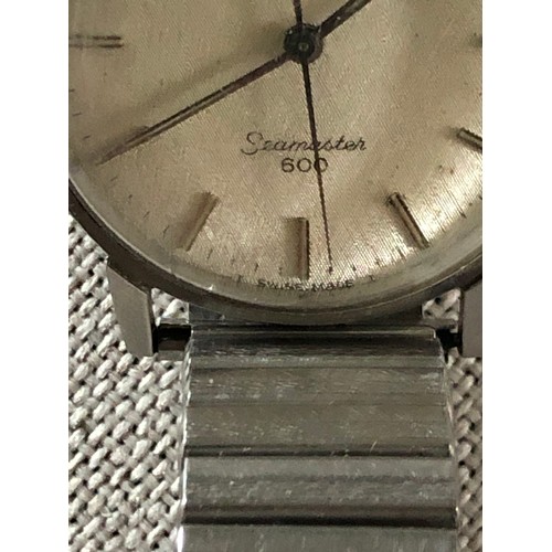 117 - Omega Seamaster 600 - Silver Dial - c.1960 with fixo-flex strap in good working order. Some light sc... 