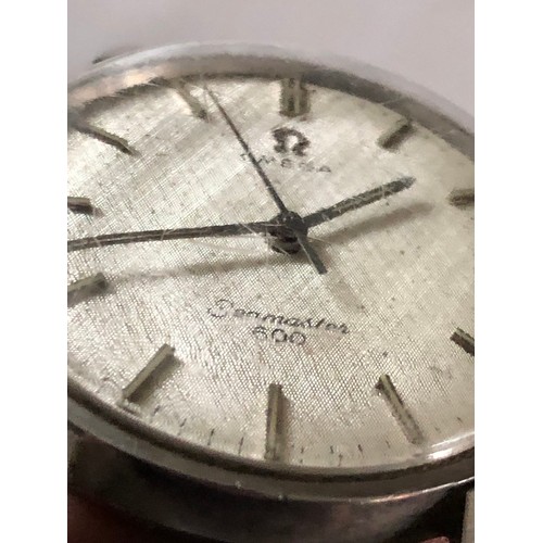 117 - Omega Seamaster 600 - Silver Dial - c.1960 with fixo-flex strap in good working order. Some light sc... 