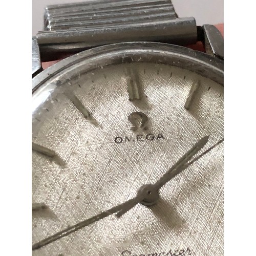 117 - Omega Seamaster 600 - Silver Dial - c.1960 with fixo-flex strap in good working order. Some light sc... 