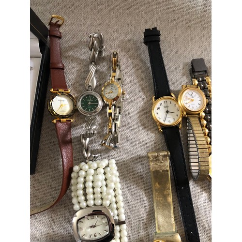 124 - Box of watches to include Avon and Citizen