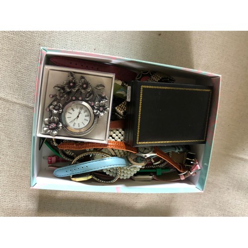 124 - Box of watches to include Avon and Citizen