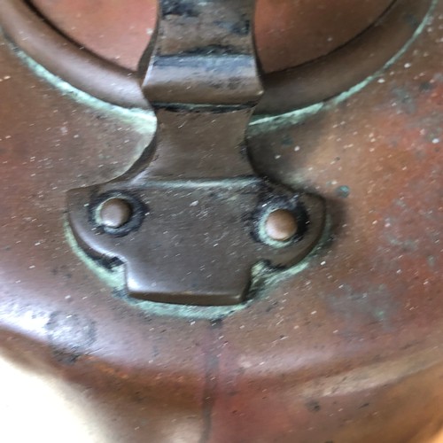 190 - Copper kettle with ceramic handle