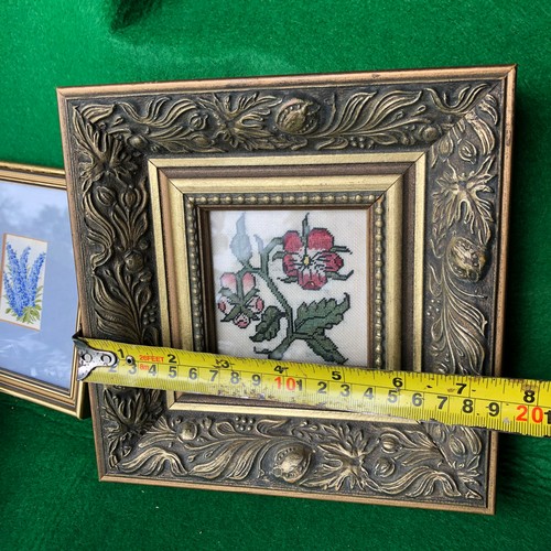 198 - Framed needle work