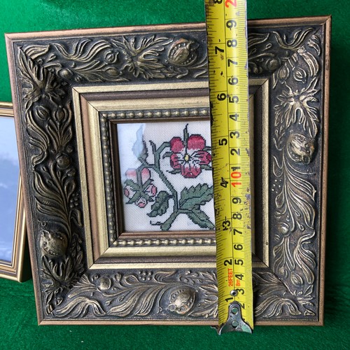 198 - Framed needle work