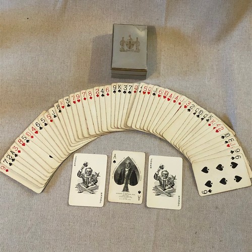 205 - Box of old playing cards. The worshipful company of makers of playing cards. Master Norman V Watson ... 