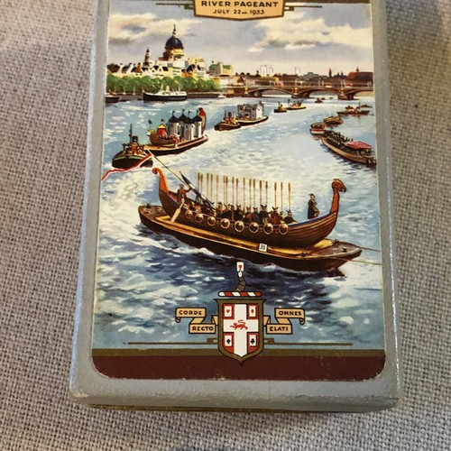 205 - Box of old playing cards. The worshipful company of makers of playing cards. Master Norman V Watson ... 