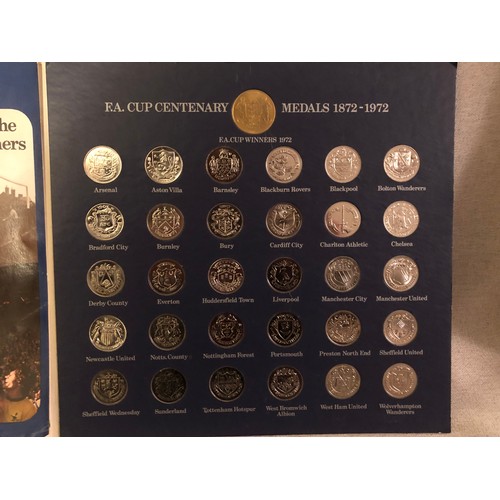 215 - FA cup centenary 1872 - 1972. Full set of medallions