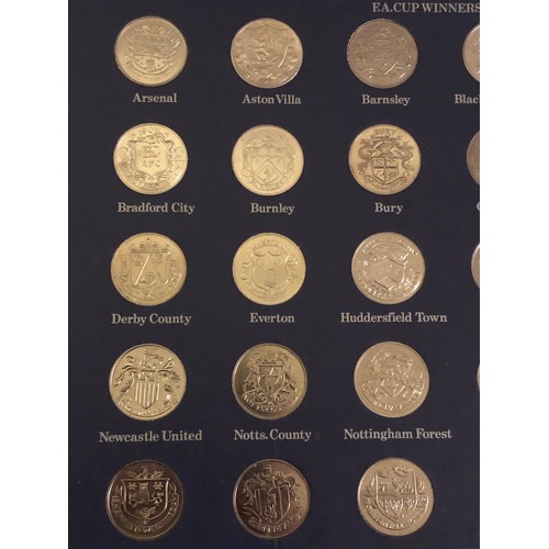 215 - FA cup centenary 1872 - 1972. Full set of medallions