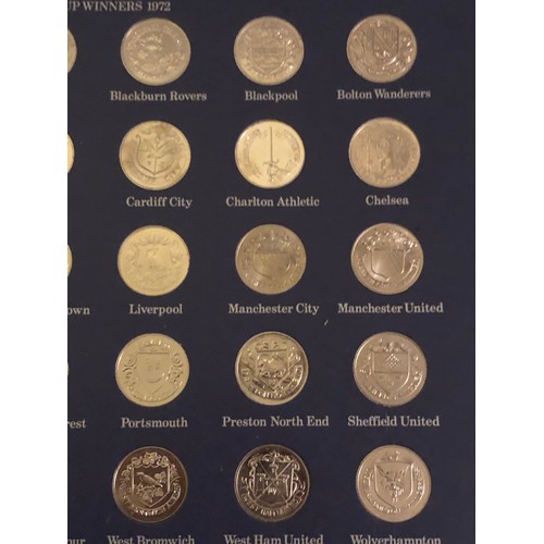 215 - FA cup centenary 1872 - 1972. Full set of medallions