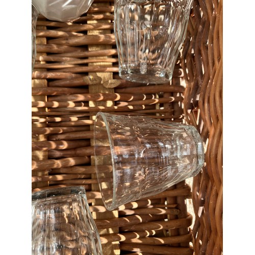 222 - Wicker basket/Hamper Including contents.