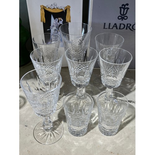 302 - Various Waterford drinking glasses.