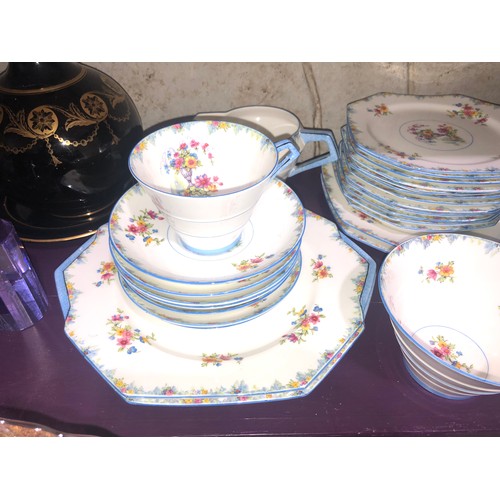 380 - Rare antique single warrant Paragon Art Deco teaset