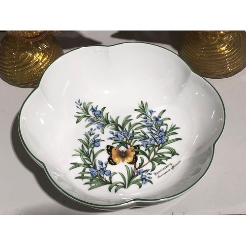 413 - Large Royal Worcester Herbs scalloped bowl