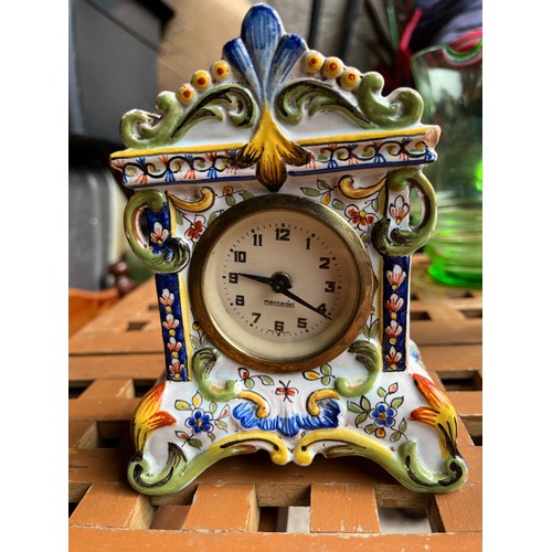 430 - French faience clock