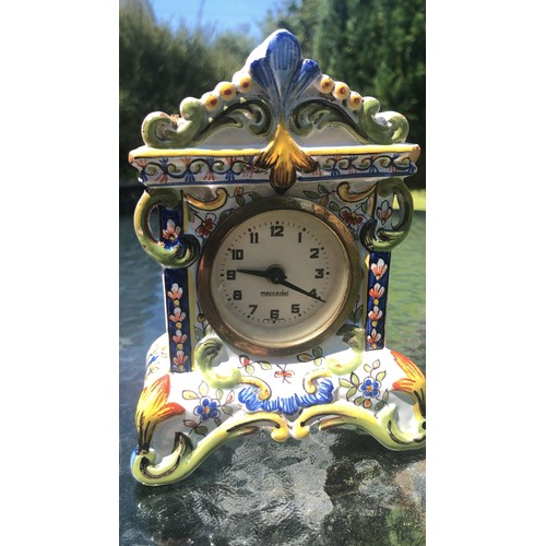 430 - French faience clock