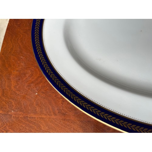 435 - Large Coalport Blue Wheat Platter