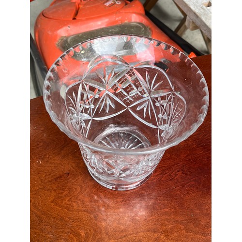 442 - Antique glass flared vase