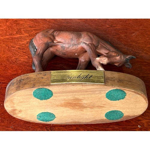 446 - Beswick Sunlight foal on wooden plinth