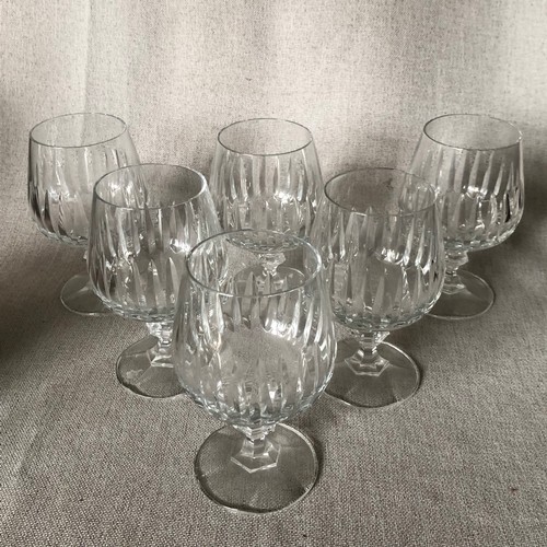 456 - Full set of 6 cognac glasses