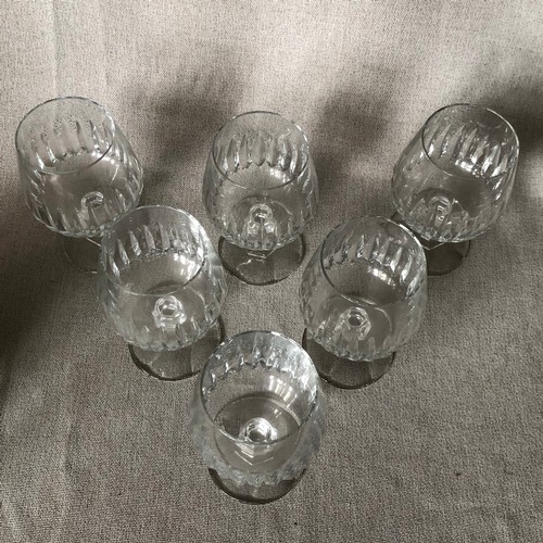 456 - Full set of 6 cognac glasses