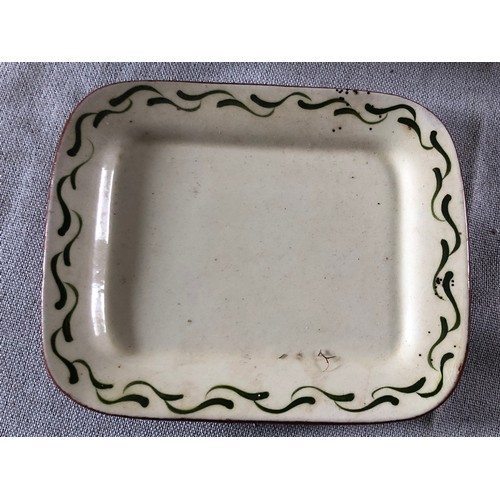 503 - Torquay-ware covered butter/cheese dish