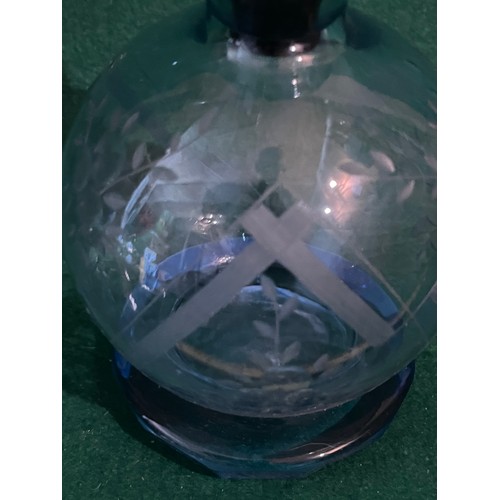 633 - Blue Moser decanter