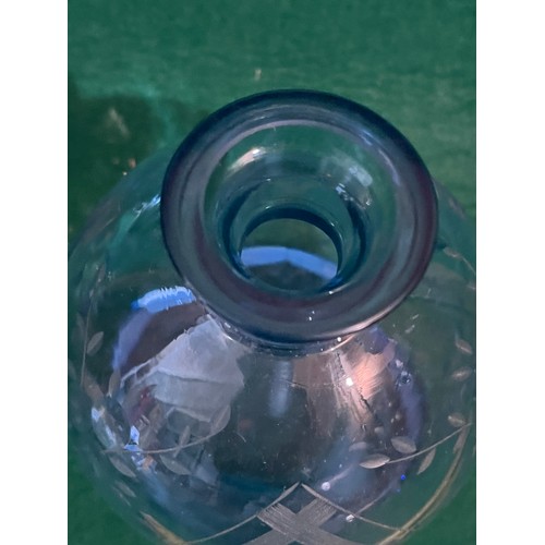 633 - Blue Moser decanter