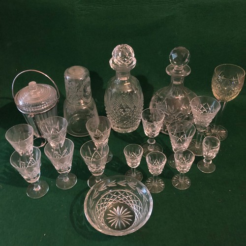 641 - Box of Waterford and Stuart crystal etc